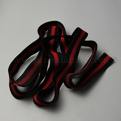 50 ярд трехцветная плоская резинка из полиэстера&nbsp;OCOR-WH0080-89F-1