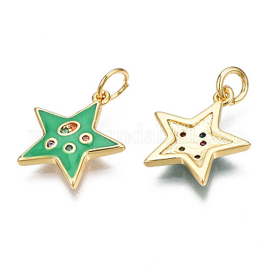 Брелоки из латуни&nbsp;ZIRC-Q200-025C-NF-1