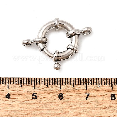 Латунная застежка пружинного кольца KK-D407-01P-E-1