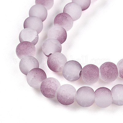 Стеклянные бусины кракле &nbsp;LS-X1-GLAA-N009-6mm-05-1