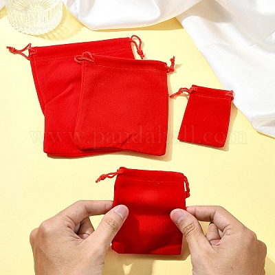 30шт прямоугольные бархатные мешочки TP-FS0001-02D-1