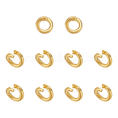 10 шт. 925 соединительных кольца из стерлингового серебра с фиксатором&nbsp;STER-PH0002-90-1