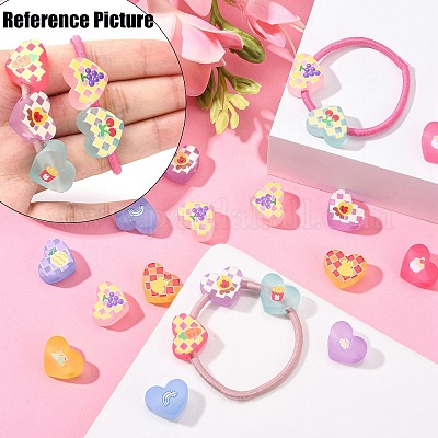 Осенняя тема прозрачные печатные акриловые европейские бусины&nbsp;LS-MACR-XCP0001-26B-1