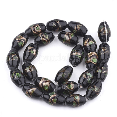 Бусины ручной работы бусины золотого песка&nbsp;LAMP-T006-01A-1