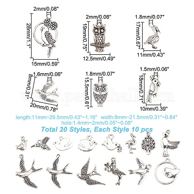 Подвески из сплава 200 шт.&nbsp;FIND-GO0002-12-1