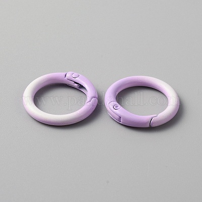 Кольца пружинных ворот из цинкового сплава градиентного цвета PALLOY-WH0001-82C-1