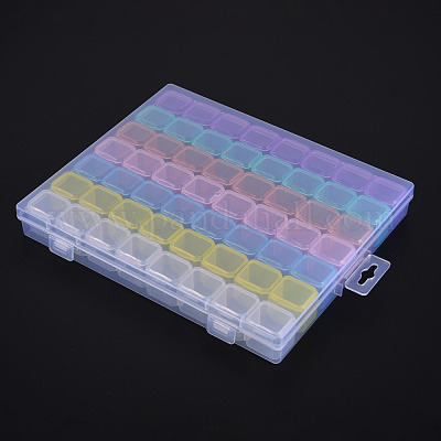 Прямоугольные полипропиленовые (полипропиленовые) контейнеры для хранения бусинок CON-N011-012A-1