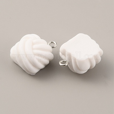 Подвески из непрозрачной смолы RESI-WH0029-24P-04-1