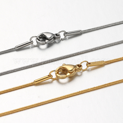 Ожерелья из змеиных цепей из нержавеющей стали 304 STAS-F094-23-1