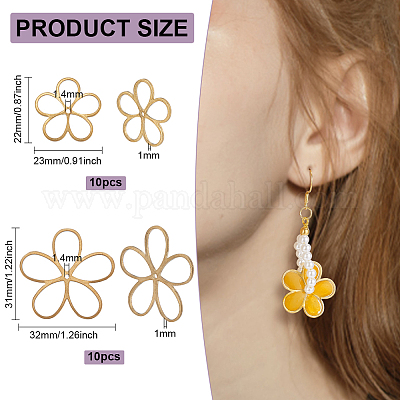 20 шт. 2 филигранных латунных соединителя&nbsp;KK-BC0011-66-1