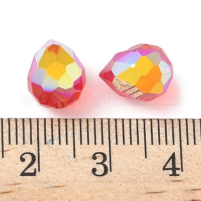 Гальваническим стеклянные бусины&nbsp;GLAA-K062-01A-FR09-1