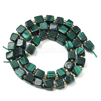 Природного малахита бисер нитей&nbsp;G-G053-B25-03-1