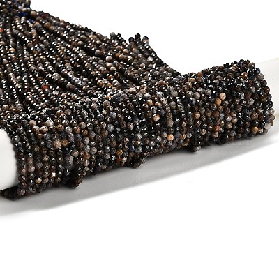 Натуральные сапфировые бусинки&nbsp;LS-G-RM2025-13-3mm-1