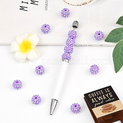 AB-цвет смолы горный хрусталь бисер RESI-S315-12x14-10-1