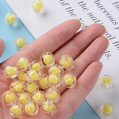 Прозрачные акриловые бусины&nbsp;TACR-S152-07A-SS2105-1