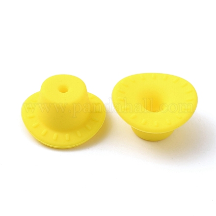 Силиконовые бусины&nbsp;LS-SIL-WH0001-37H-1