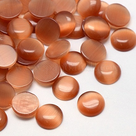 Кабошоны кошачьего глаза CE-J002-7mm-20-1