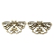 Tibetan Style Retro Alloy Pendants, Hollow, Moth Charm, Antique Bronze, 21.5x36.5x1.1mm, Hole: 1.6mm