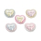 Opaque Resin Cabochons, Heart with Bowknot, 11.5x14x6.5mm