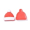 Christmas Theme Opaque Resin Cabochons, Hat, 24.5x23x6mm