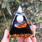 Orgonite Pyramid Resin Energy Generators, for Home Office Desk Decoration, Black, 60x60x60mm