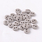 2-Hole Flat Round Resin Sewing Buttons for Costume Design, Light Grey, 23x2mm, Hole: 1mm
