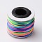 Macrame Rattail Chinese Knot Making Cords Round Nylon Braided String Threads, Satin Cord, Colorful, 2mm, about 10.93 yards(10m)/roll