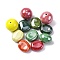 Handmade Polymer Clay Beads, Oval & Round, Mixed Color, 28~28.5x21~23.5x14~20.5mm, Hole: 2.2mm