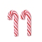 Christmas Handmade Polymer Clay Beads, Candy Cane, No Hole, Red, 23~25x8~8.5x3mm