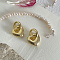 Removable Heart Pendant Hoop Earrings, Fashionable and Versatile Daily Accessories, Golden