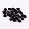2-Hole Flat Round Resin Sewing Buttons for Costume Design, Black, 15x2mm, Hole: 1mm