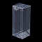 Rectangle Transparent Plastic PVC Box Gift Packaging, Waterproof Folding Box, for Toys & Molds, Clear, Box: 4x4x10cm