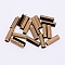 Brass & Iron Ribbon Crimp Ends, Crimp End Findings, Antique Bronze, 19x4.5~5.5x5~5.5mm