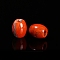 Natural Red Jasper Large Hole Barrel Beads, European Beads, 18x16mm, Hole: 6mm