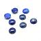 Natural Lapis Lazuli Gemstone Cabochons, Half Round, 16x6mm