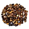 Natural Tiger Eye Tumbled Chips, for Home Crafts Projects and Flower Pot Fish Tank Decoration, 3~5mm, about 100g/set