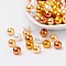 Caramel Mix Pearlized Glass Pearl Beads, Mixed Color, 8mm, Hole: 1mm, about 100pcs/bag