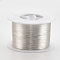 Round Copper Jewelry Wire, Long-Lasting Plated, Silver Color Plated, 20 Gauge, 0.8mm, about 721.78 Feet(220m)/1000g