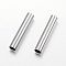 Tarnish Resistant 304 Stainless Steel Tube Beads, Stainless Steel Color, 30x6mm, Hole: 5mm