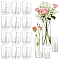 48Pcs Glass Vase, Column, Clear, 101~247x55~96mm