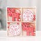 Christmas Wooden Box Set Pendant Decoration, for Christmas Tree Hanging Ornaments, Deer & Flat Round, Mixed Shapes, 60mm, 12pcs/set