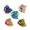 Handmade Lampwork Beads, Fish, Mixed Color, 17.5~18x16~18x10~11mm, Hole: 1.5~1.8mm