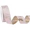 Polyester Ribbons, Misty Rose, Heart, 1 inch(25mm), 10yards/roll