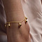 Alloy Tassel Anklets for Women, Golden, Bell, 8-5/8 inch(220mm)