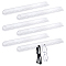 6 Sets Acrylic Sun Glasses Storage Display Stands, with Iron Screw & Plastic Findings, Clear, 38x3.8x3cm