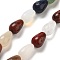 Natural & Synthetic Mixed Gemstone Beads Strands, Teardrop, Mixed Dyed and Undyed, 12x8mm, Hole: 1.2mm, about 33~34pcs/strand, 15.16~16.54''(38.5~42cm)