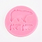 Polar Bear Silicone Pendant Molds, Resin Casting Molds, For UV Resin, Epoxy Resin Jewelry Making, Pearl Pink, 100x5.5mm, Inner Size: about 20x34mm & 43x68mm