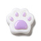 Opaque Resin Cabochons, Cat Paw Shape, Lilac, 18x19x4.5mm