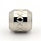 Tarnish Resistant Stainless Steel Beads, Large Hole Column Beads, Stainless Steel Color, 10x10mm, Hole: 6mm