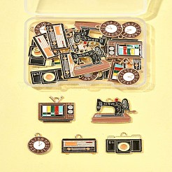 25шт 5 стиля подвески из сплава с эмалью&nbsp;ENAM-FS0003-14